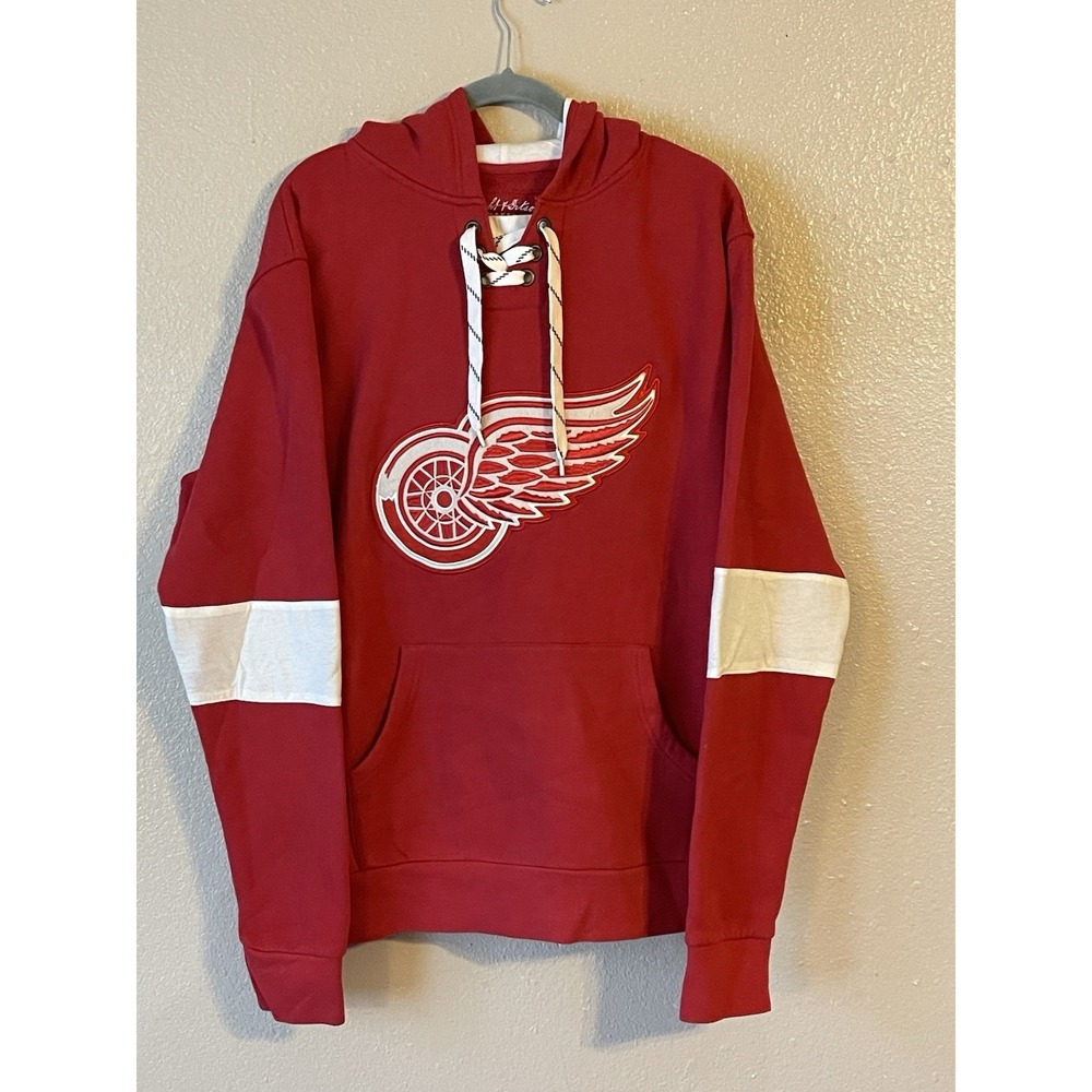 Men's 2XL NWOT Detroit‎ Redwings Wright & Ditson Kinship Hoodie Red